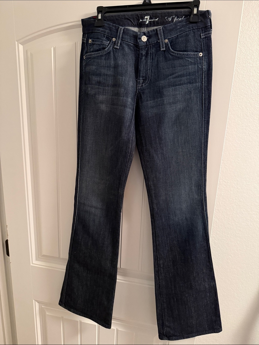 7 for All Mankind “A” Pocket Women's Dark Wash Bootcut Jeans - Blue